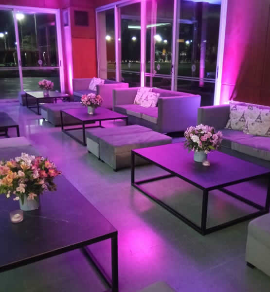 Mobiliario para Eventos Tiffany - Pana Gris